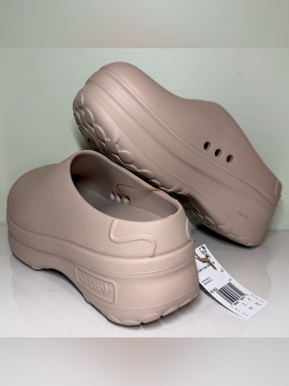 adidas - Size 9 - Women's Adifom Stan Mule Originals Taupe IE7052 - New - Picture 5 of 7